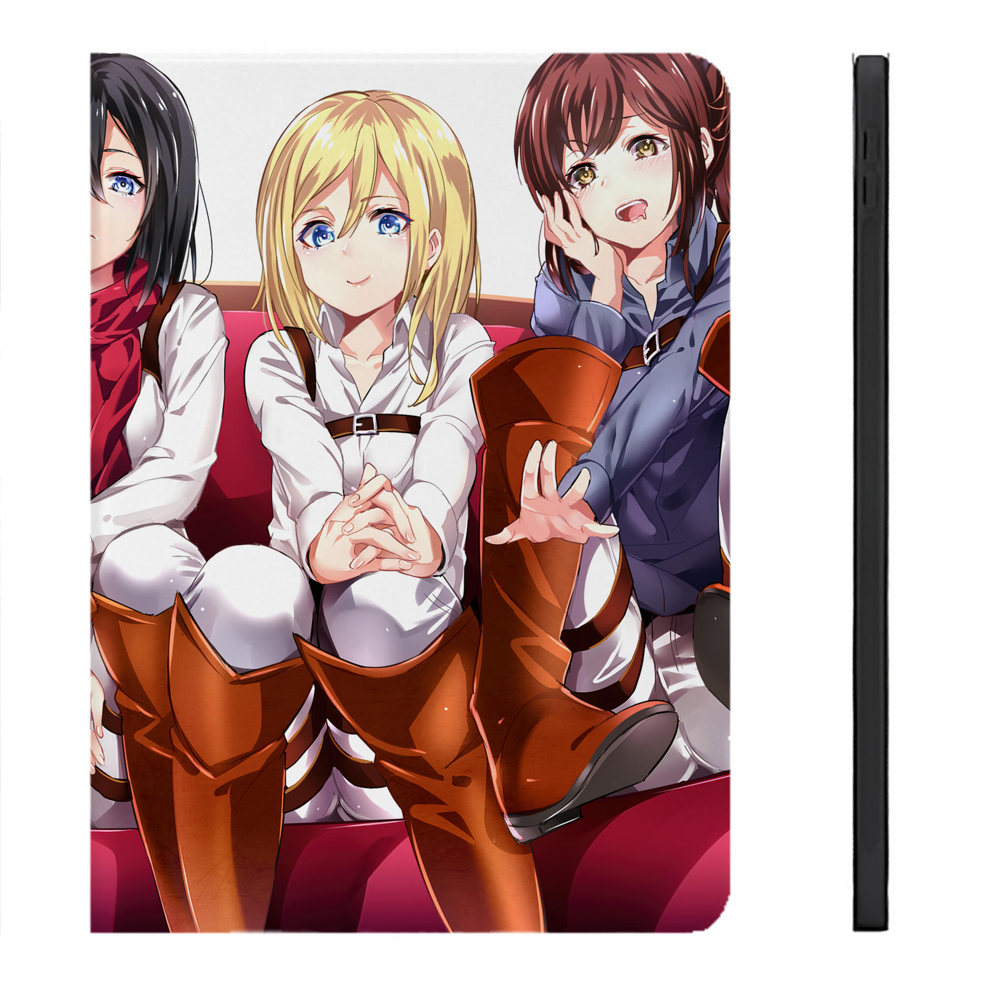 （画像用） 進撃の巨人 Attack on Titan IPadケース ペンホルダー付き ブックスタイルデザイン
